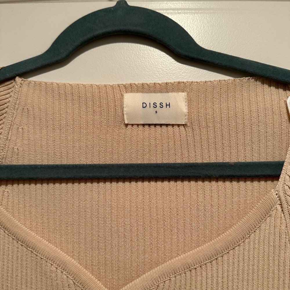 DIISH long sleeve cream midi length dress in size S great condition